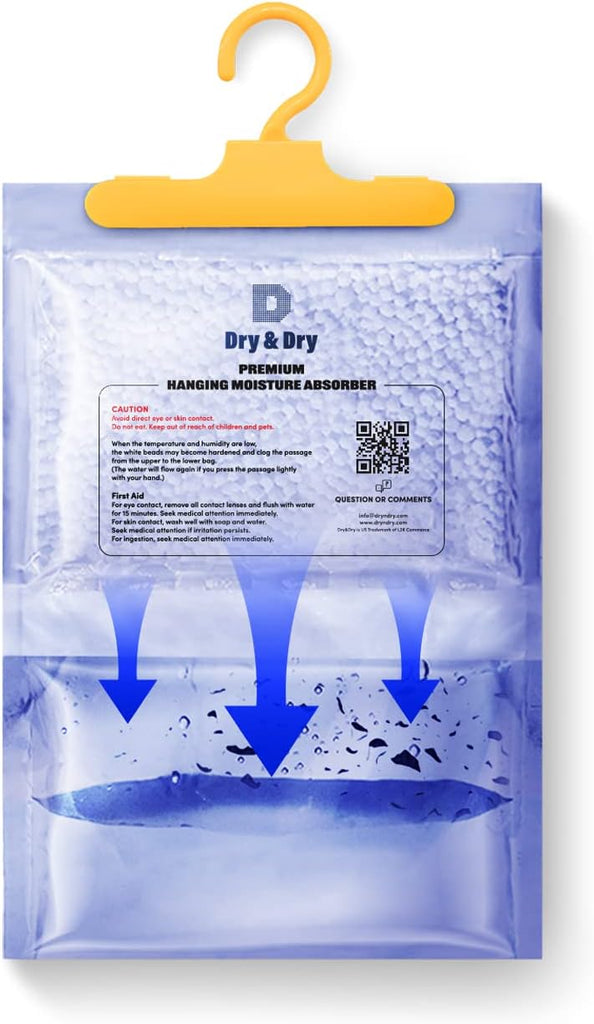 5 Packs [Net 7 Oz/Pack] Moisture Absorbers Dehumidifiers for Home Dehumidifier for Basement for Bedroom Small