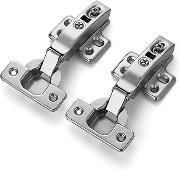 2 Pack 1 Pairs European Kitchen Cabinet Hinges Soft Close Full Overlay Cabinet Door Hinges Heavy-Duty Frameless