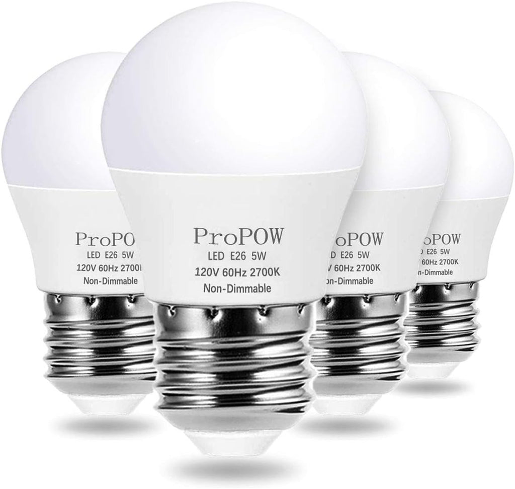 A15 LED Bulb 40 Watt Equivalent, 5W LED Light Bulbs, Soft White 2700K Energy Saving Low Watt Light Bulbs,E26 Base