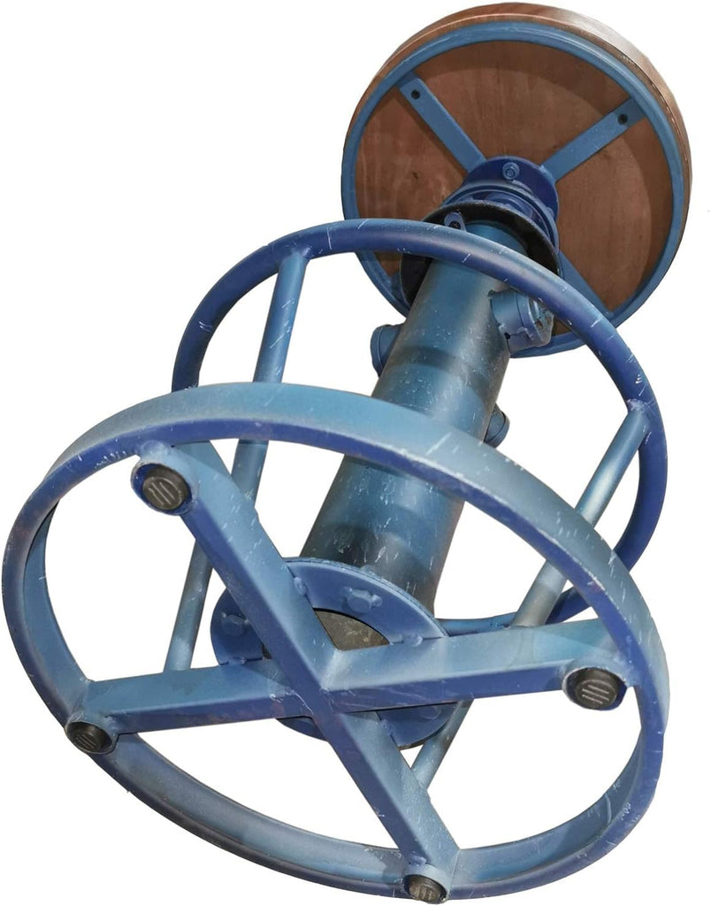 Retro Bar Stool Industrial Swivel Counter Stools Island 24.8-30.7inch Height Adjustable Vintage Fire Hydrant Design