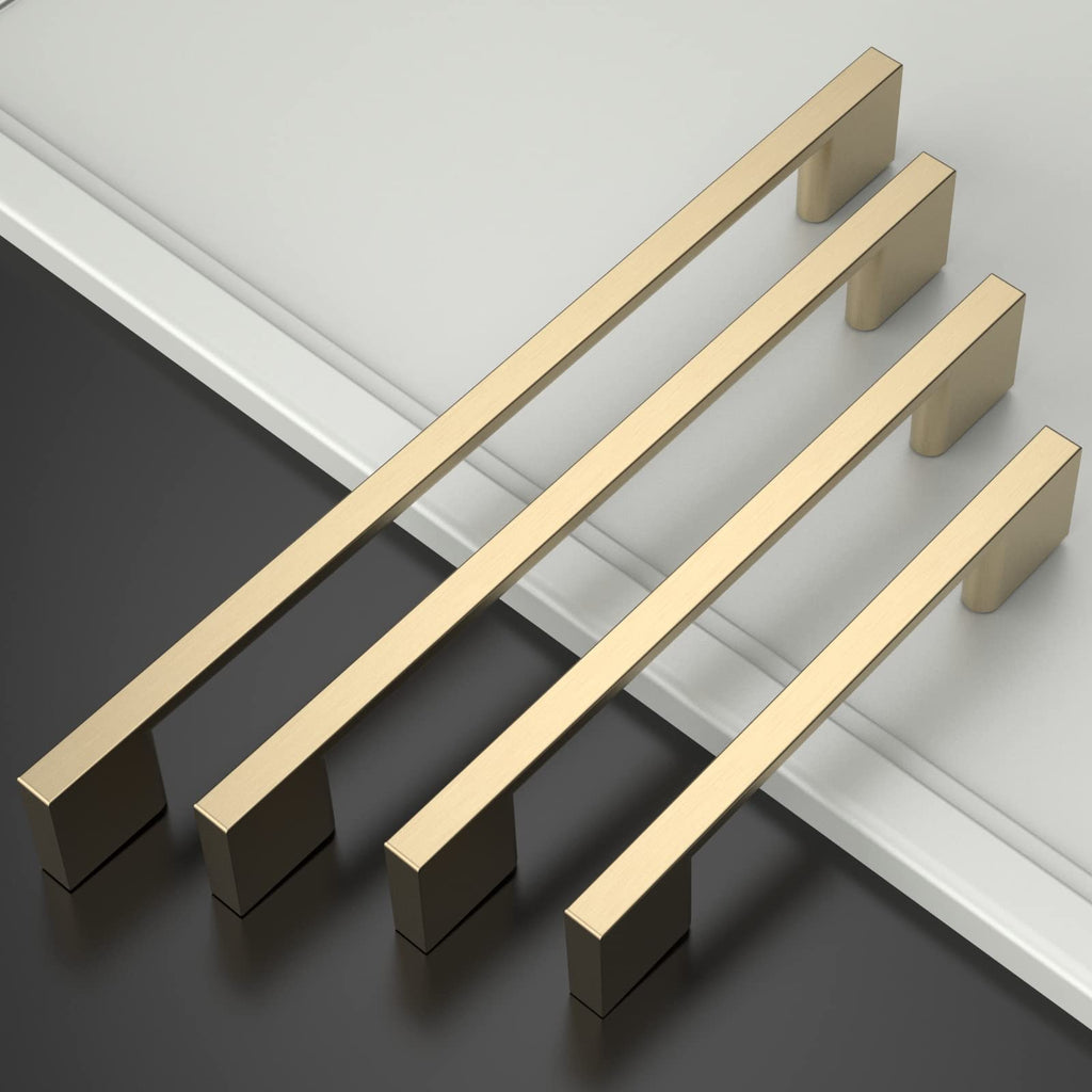 20 Pack 7.5 Inch(192mm) Brushed Brass Kitchen Cabinet Handles, Cabinet Pulls Kitchen Cabinet Hardware for Cupboard