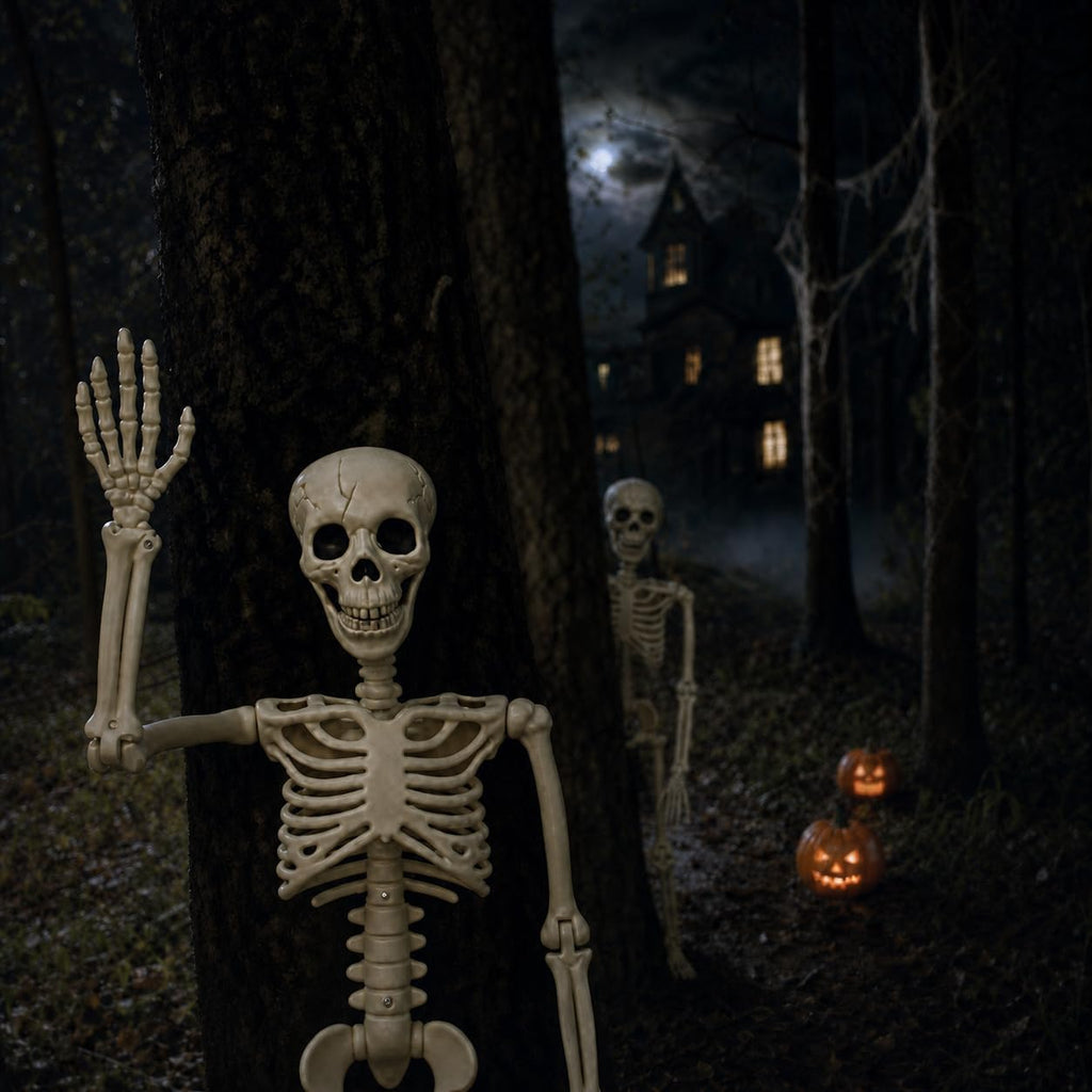 2-Pack 36-Inch Easy to Pose Skeleton Halloween Decoration - Set of 2