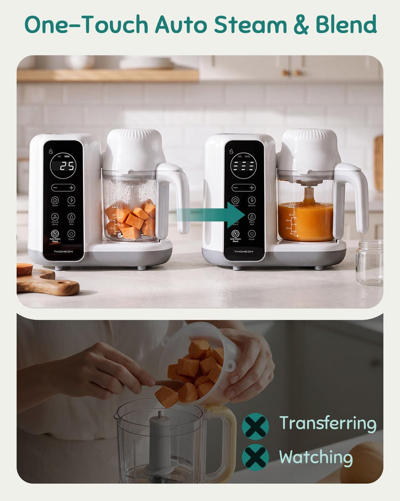 Food Maker, One-Step Baby Food Processor, Auto Steam & Blend