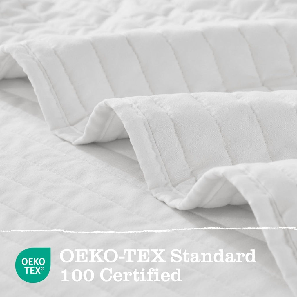 Quilt Bedding Set with Shams, Vintage Washed Soft Quilted Blanket Thin Comforter Lightweight Bedspread Coverlet