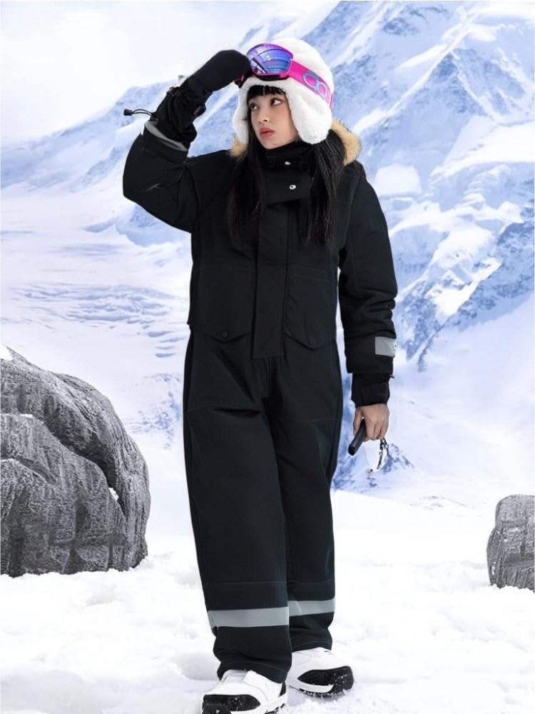 Snow Suit for Kids Winter Outdoor One Piece Ski Suit Waterproof Warm Snowsuit Toddler Baby Boys Girls Clothing