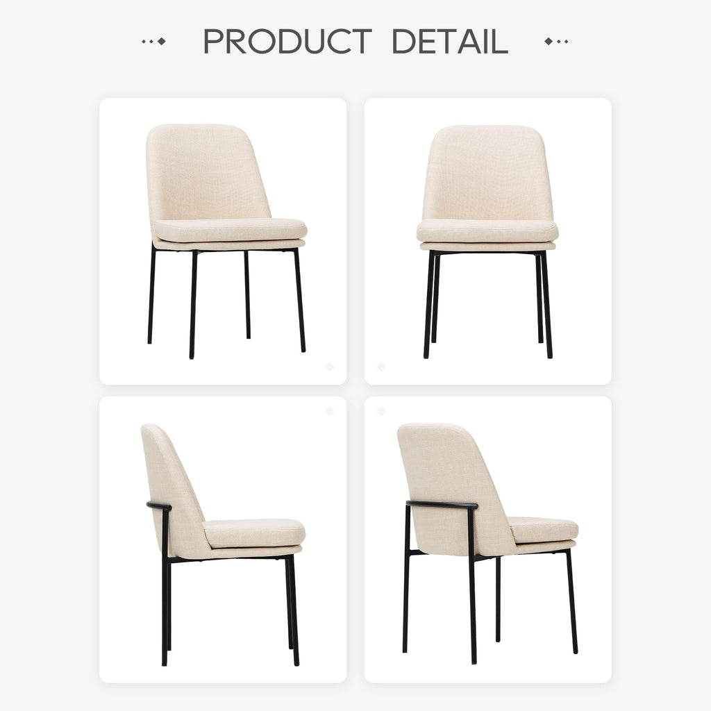 Upholstered Set of 2, Beige
