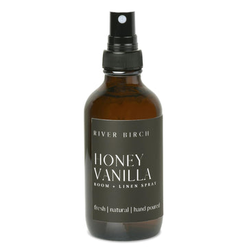 Luxury Linen and Room Spray - Home Signature Scent Honey Vanilla Room Fragrance Spray - Fragrant Fresh Linen Air - Set of 4