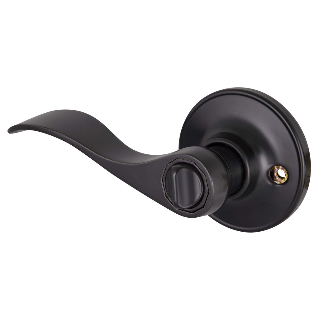 Springdale Privacy Door Lever, Matte Black