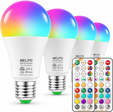 Led Light Bulb, 12W, 120 Watt Equivalent, 2700K/4500K/5700K 3CCT, 9 RGB Colors, Color Changing Light Bulb with Remote