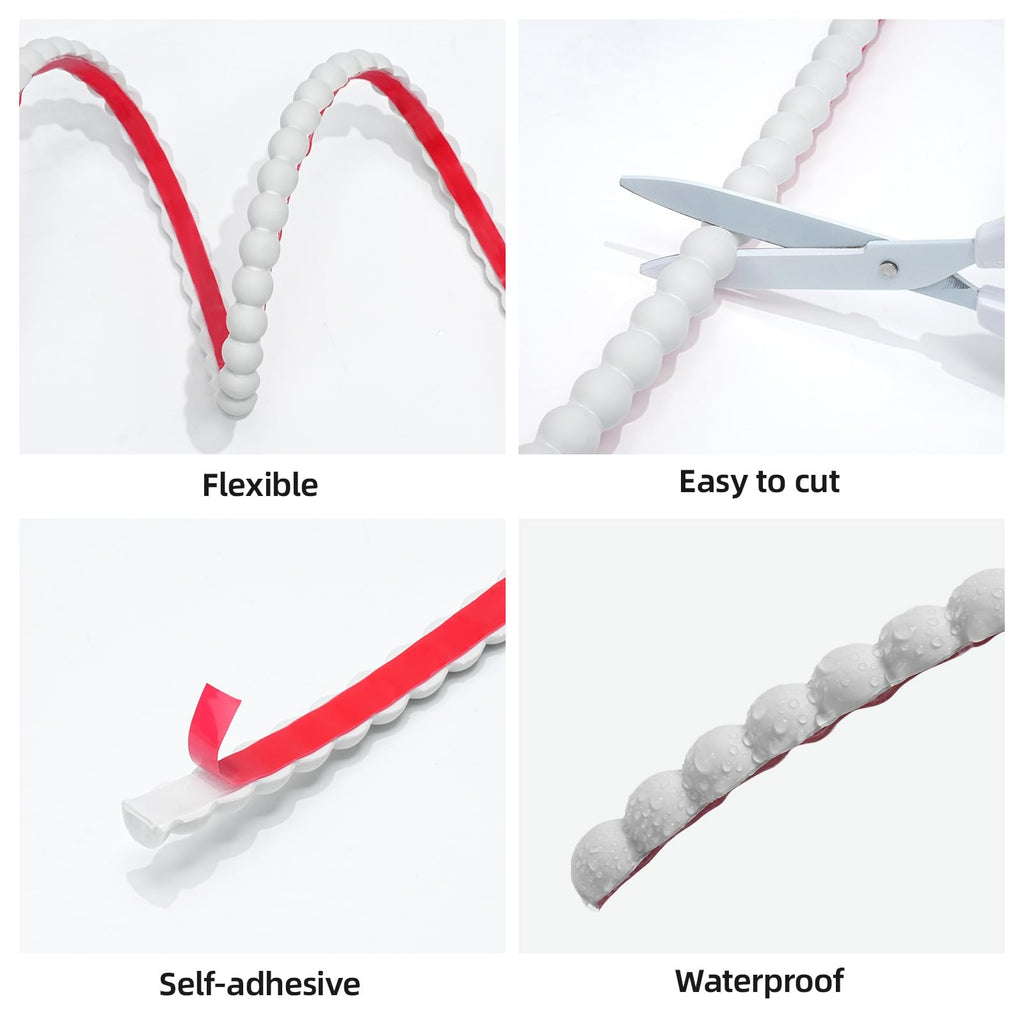 20ft Decorative Bead Pearl Peel and Stick , White