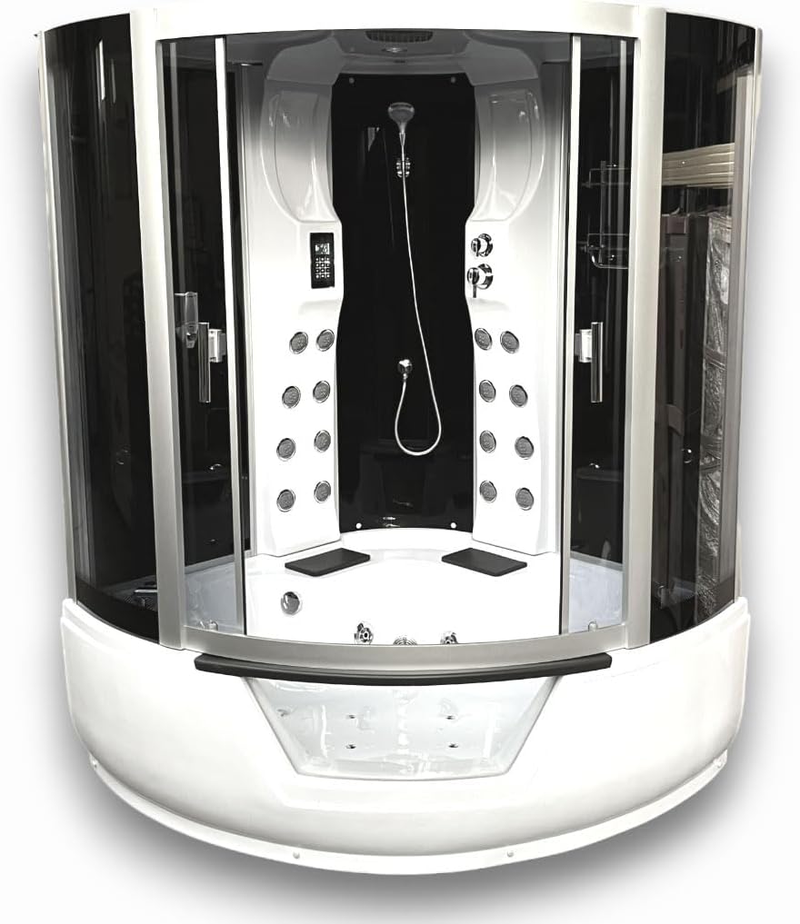Whirlpool Bathtub and Shower MONTECARLO 59.05" Hydrotherapy with Heater Hot Tub