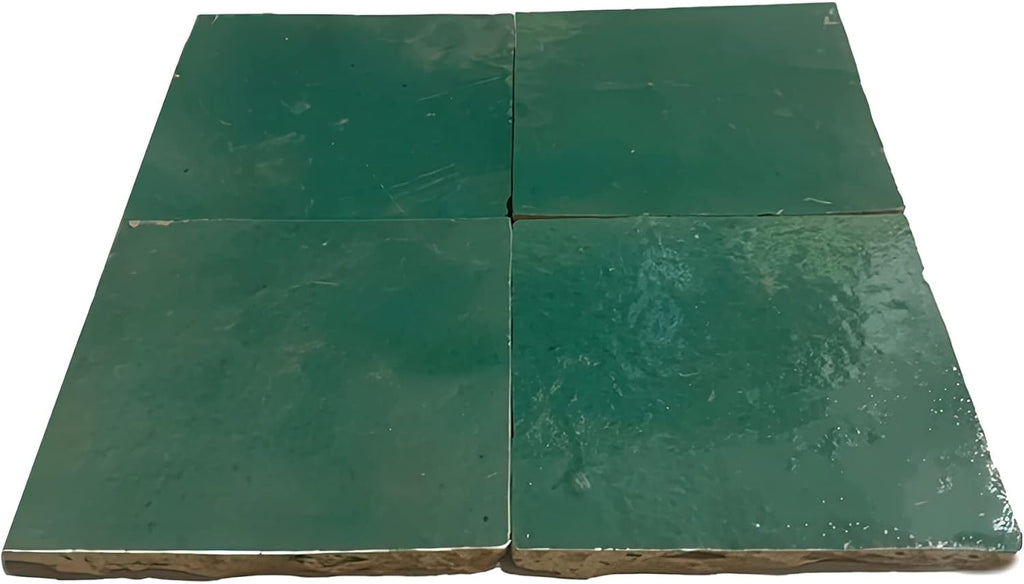 Mosaic & Tile House Moroccan Mosaic Handmade 4x4-in. Solid Color Sea Green (MSC01-16)