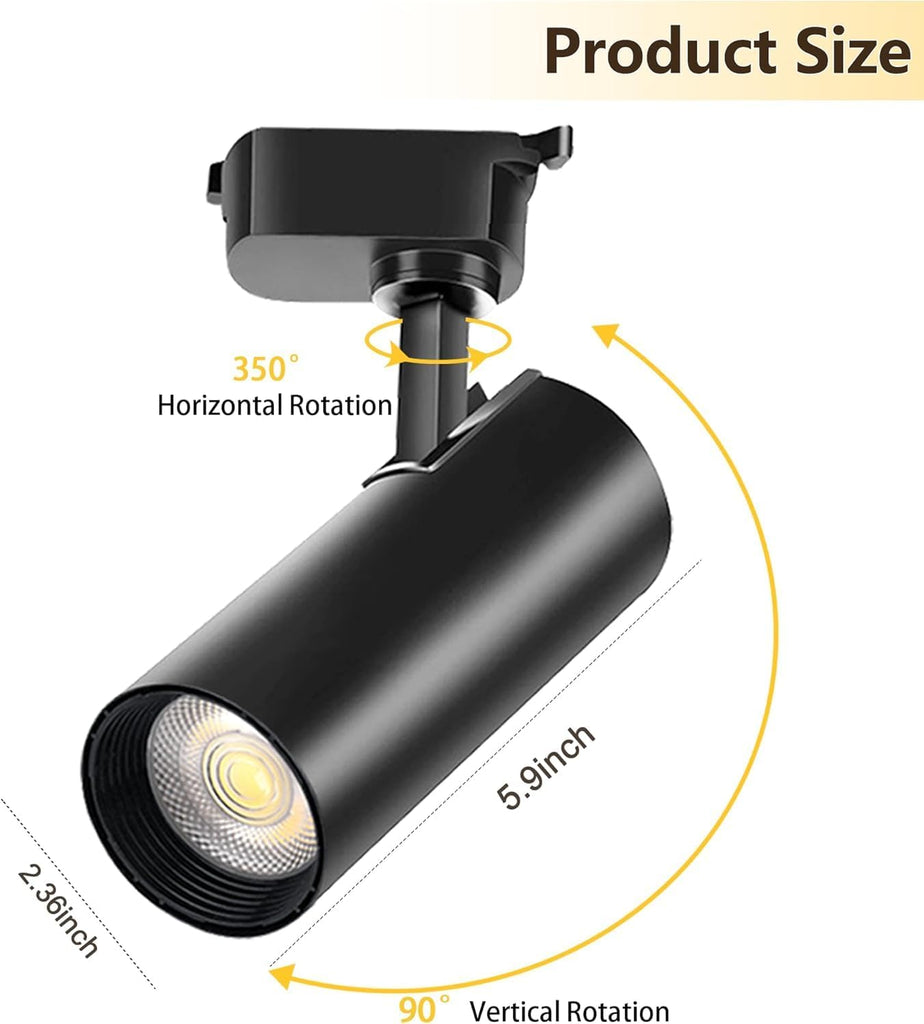 H Type LED Track Lighting Kit,Track Lighting 8 Heads Warm Light