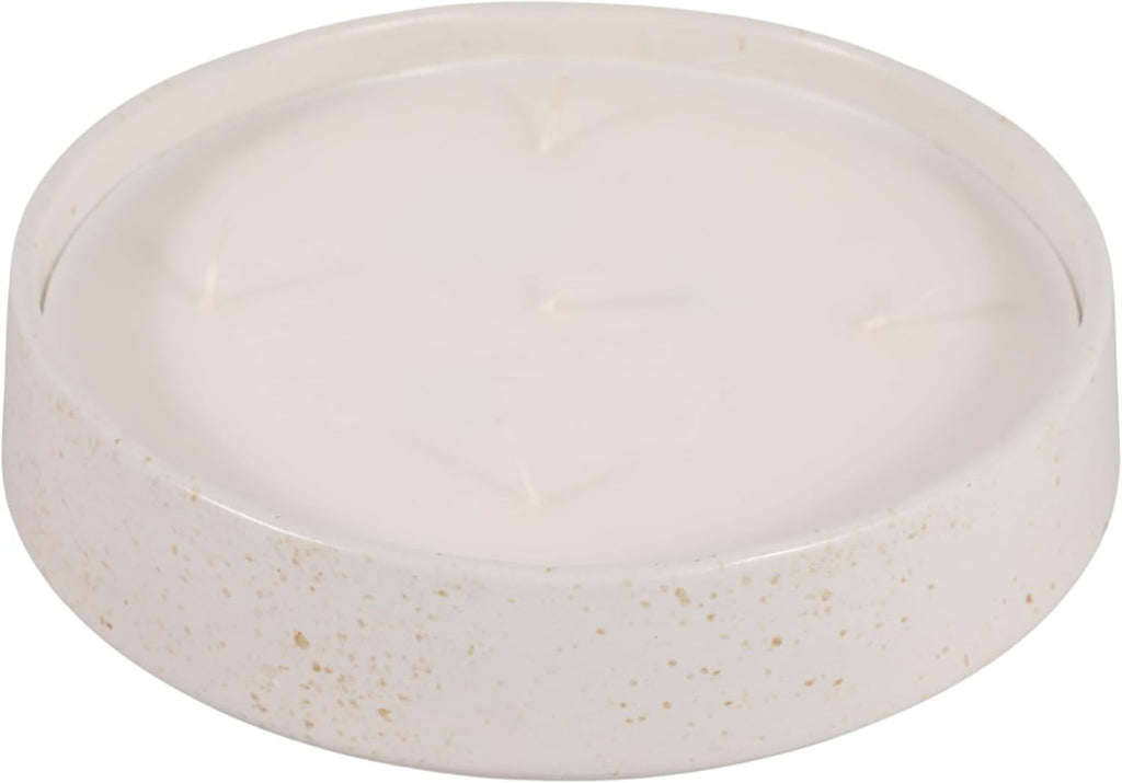 Ceramic Scented Decorative Candles, or Bathroom - Round Vessel Design for Candles for Men and Small or Large Room