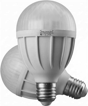 Radar Motion Sensor Light Bulb,R80 9W 2700K Warm,E26 Auto On/Off