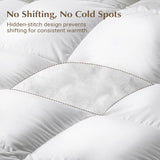 Feather Down Fiber Comforters King Fluffy All Season Duvet Insert Soft Breathable Bedding Comforter 