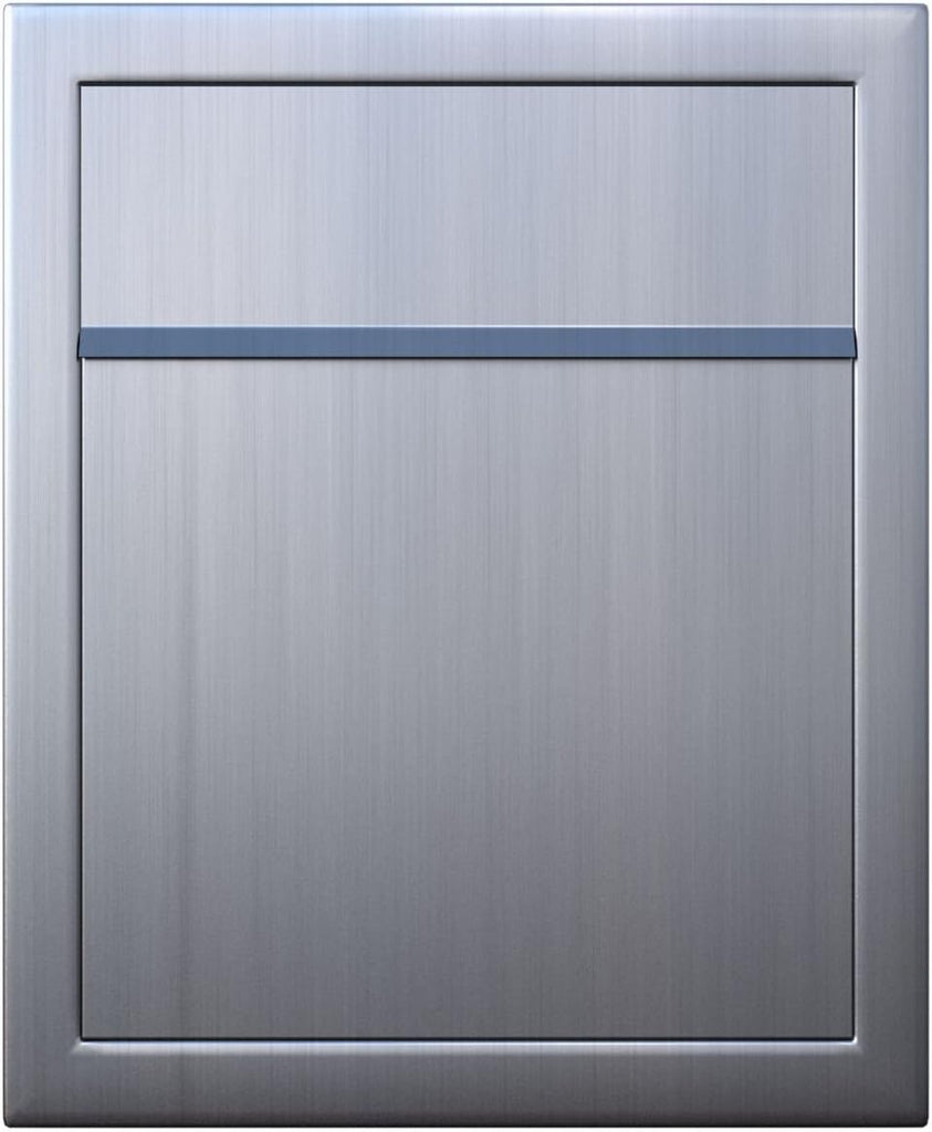 Base by Bravios - Modern Wall-Mounted Mailbox in Stainless Steel