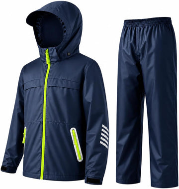 Kids Rain Gear Boys Girls Youth Rain Jacket and Pants