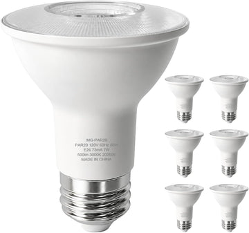 PAR20 LED Bulbs Indoor Flood Light Bulbs, E26, 50W Equivalent, Dimmable
