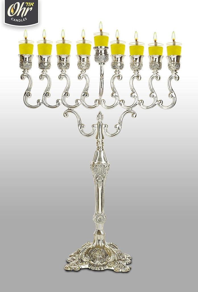 Pre-Filled Oil Cup Candles - Hanukkah Candles EZ Lights - Jelled 100% Olive Oil with Cotton Wick in Plastic Cup - Set of 44