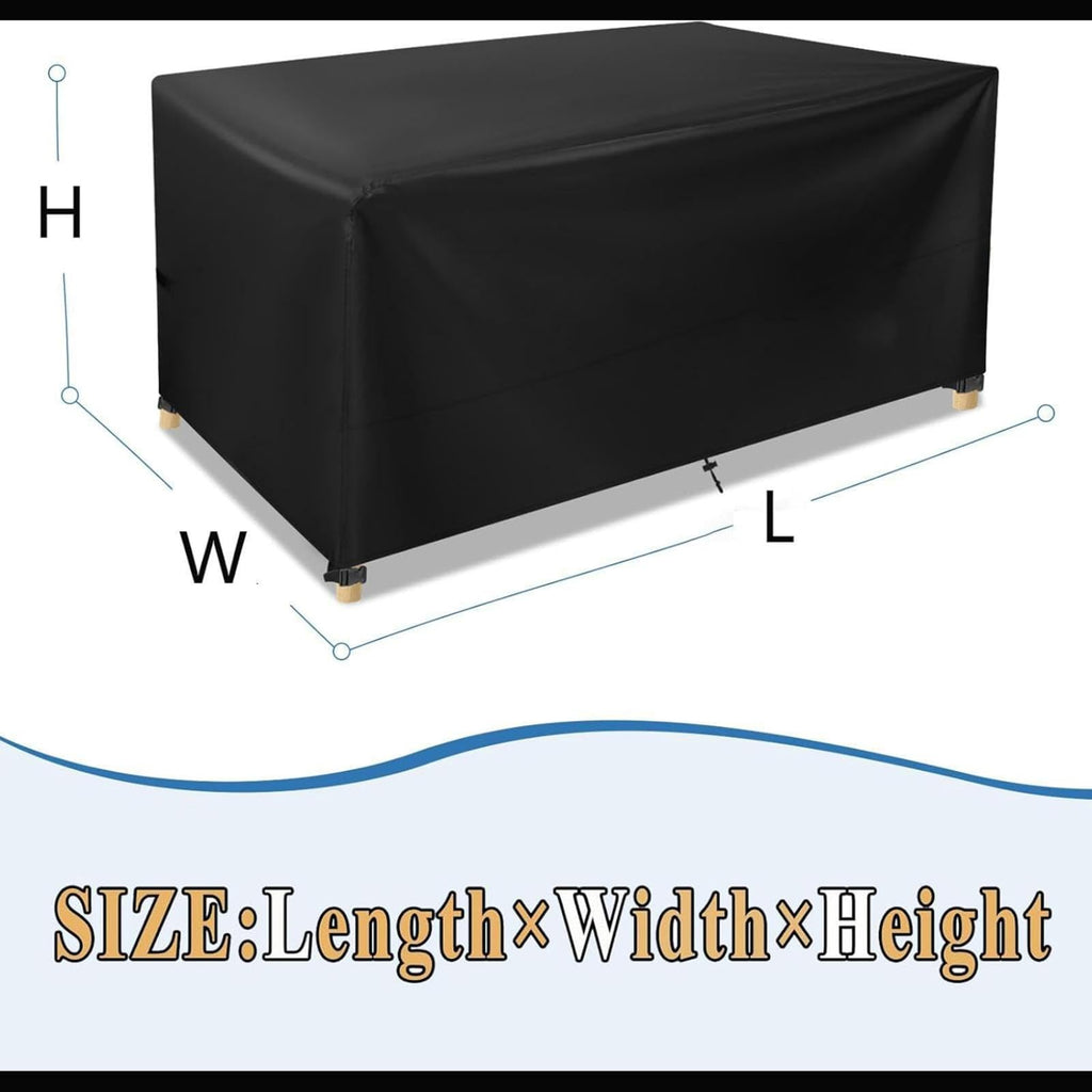 Patio Coffee Table Cover 79L x 51W x 39H inches Covers for Outdoor Furniture Heavy Duty Winter Waterproof Patio Table