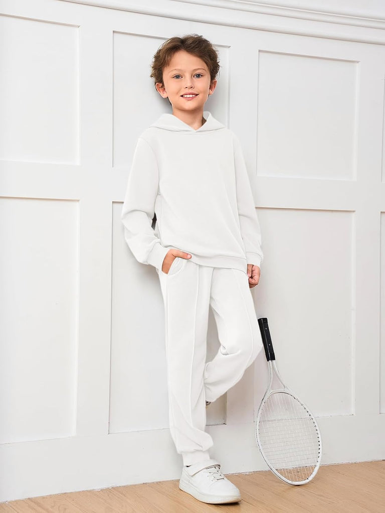 Boys Athletic Sweatsuit Kids Fashion Hoodies and Sweatpants Clothing Sets with Pockets