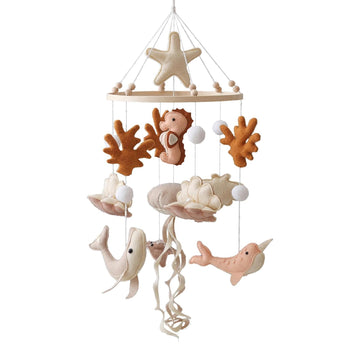 Ocean Life Theme Crib Mobile,Baby Boys Girls Ocean Mobile,Gender Neutral Baby Mobile,Nursery Mobile Soothe