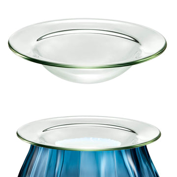 2 Pieces Replacement Wax Warmer Dish, 4 Inches Round Glass Plate