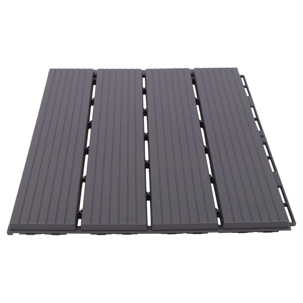 22 Pcs Plastic Composite Patio Deck Tiles,12"X12" Interlocking Deck Tiles Waterproof Outdoor Flooring All Weather Use