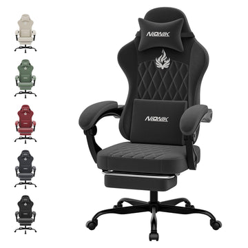 Ergonomic Gaming Chair Video Gamer Chairs Gaming Computer Chairs Gamer Chairs for Adults Massage Lumbar Support