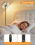 Floor Lamp, 3000LM 30W LED Torchiere Floor Lamp with Remote and Touch Control, Stepless Dimmable 2700K-6500K