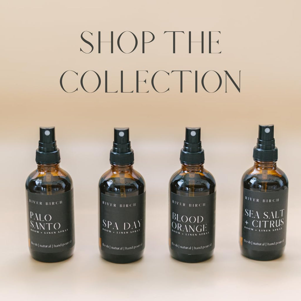 Birch Vanilla Peppermint Scented Linen and Room Spray | Home Fragrance | 4 oz Glass Amber Bottle | Luxury Signature
