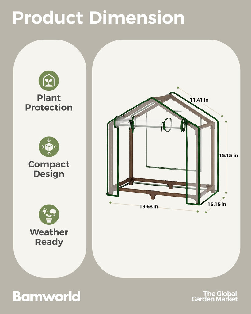 Mini Greenhouse Indoor Desktop with Lights
