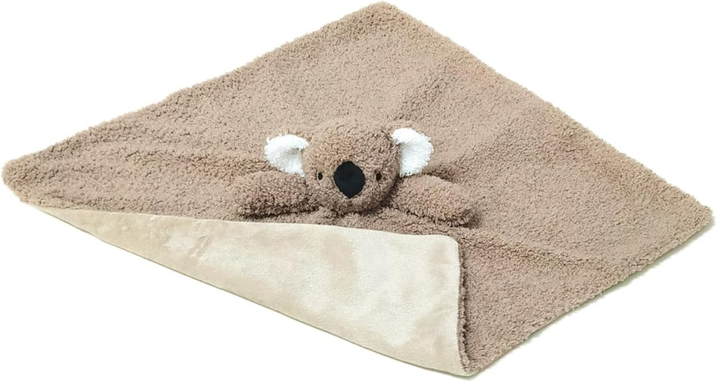 Baby Brown Koala Soft Stuffed Animal Security Blanket, Plush Koala Character Lovey Blanket, Baby Shower/Nursery Gift