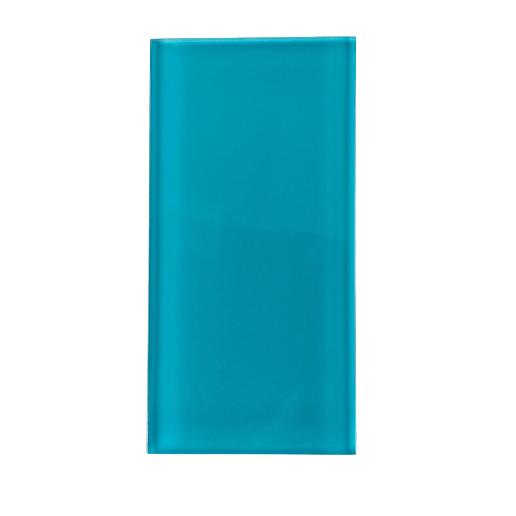 Subway Glass Tile Laguna Blue 3x6 Polished 5 sq ft/case 40-Pack