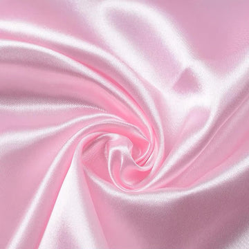 Satin Pink Fabric 5 Yards Lining Cloth Material DIY Decor 60 Inch Wide
