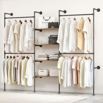 Industrial Pipe Clothing Rack