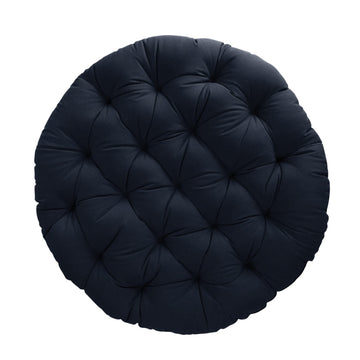 Tufted Papasan Cushion - Bucket & Moon Chair Comfy Round Cushion - Floor Pillow with Plush Foam for Indoor Furniture