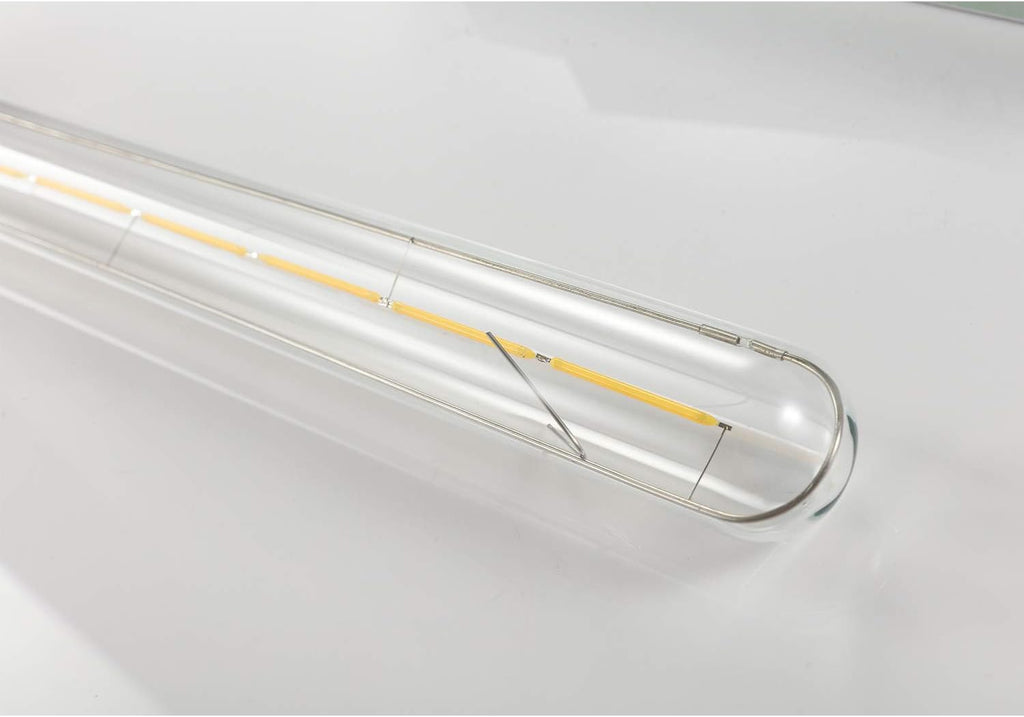 Vintage LED Filament Bulb T300, 6W Dimmable T10 Edison Light Bulb Long Tubular Antique LED Light,E26 Base,Clear