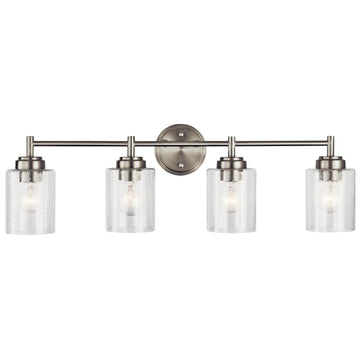 Winslow 4-Light Farmhouse Vanity Light, Brushed Nickel