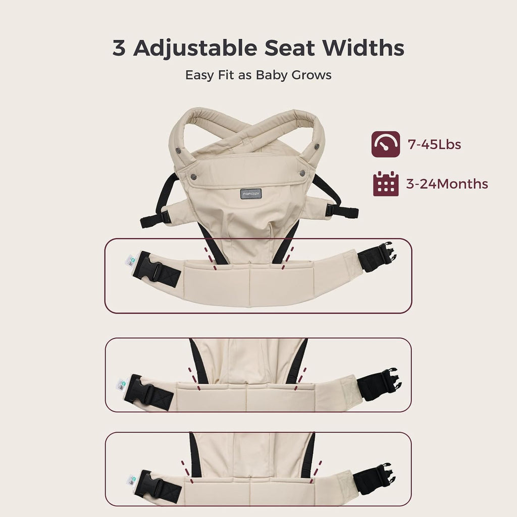 PureHug Baby Carrier - Ergonomic, Cozy and Lightweight for 7-45 lbs
