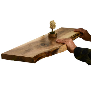 Live Edge Floating Shelves for Wall, Solid Wood Floating Shelf for Room Wall, Natural Wood Shelves, Floating Real