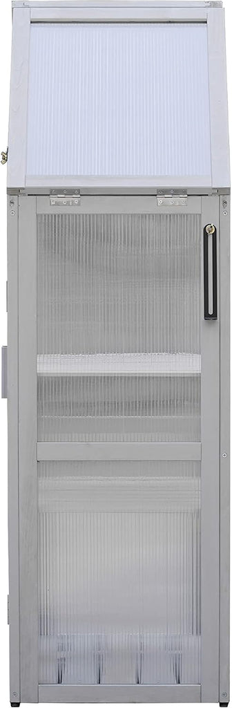 Mini Greenhouse Kit - Outdoor Plant Stand, Small Green House, Indoor Garden & Patio Accessories, Tiered Plant Stand