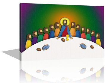 Jesus The Last Supper Wall Art Canvas Prints Leonardo da Vinci Classic Art Reproductions. Giclee Print& Silver Museum