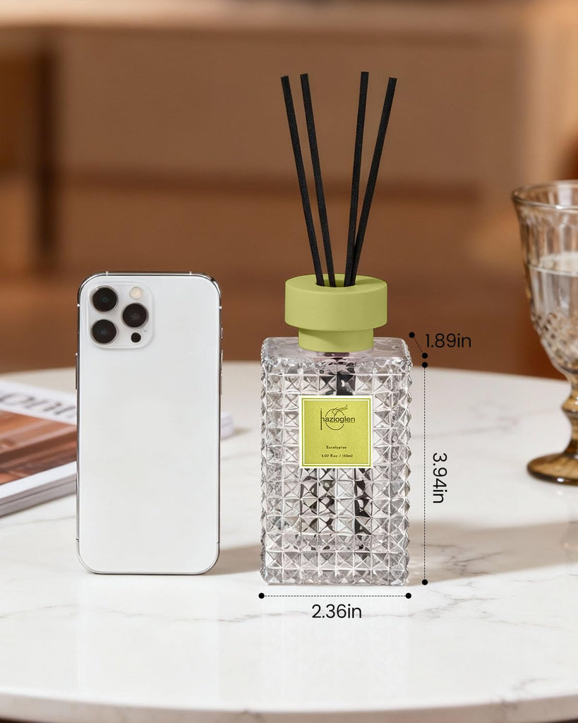 Reed Diffuser, Eucalyptus Scent Air Freshener, 5.07 fl oz