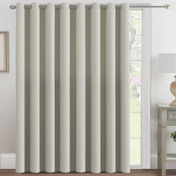 Blackout Patio Curtains 100 x 108 Inches for Sliding Door Extral Wide Blackout Curtain Panels Thermal Insulated Room