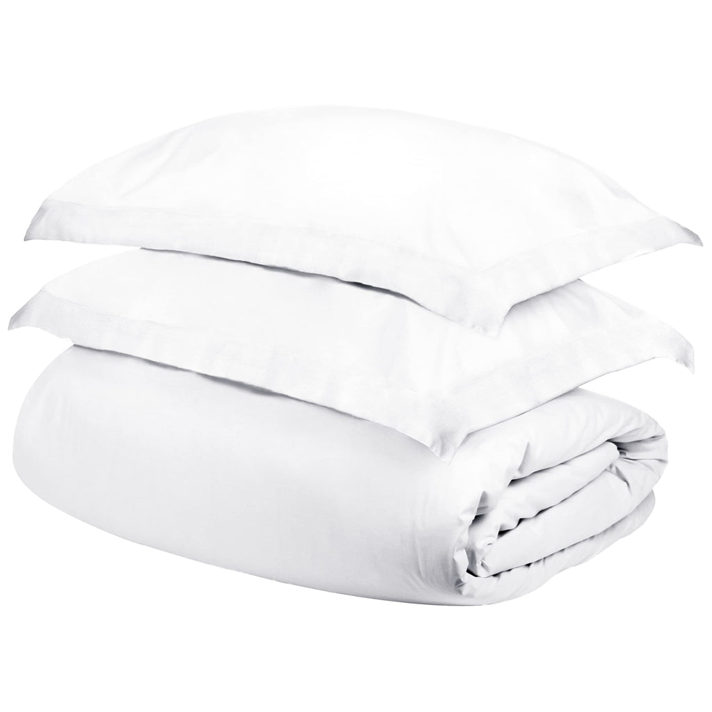 Egyptian Cotton Solid Duvet Cover, Twin, White