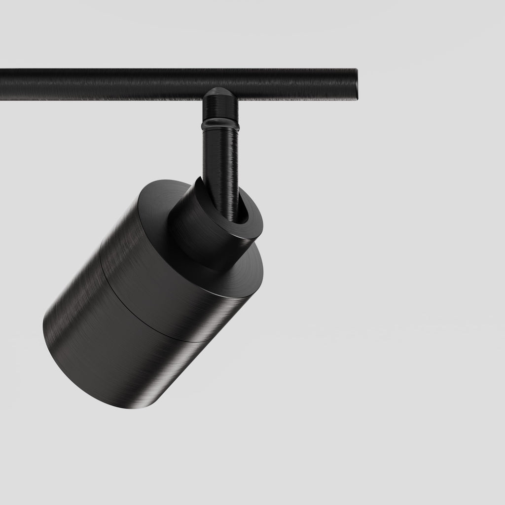 Shura Bronze 4-Light Track Light with Rotatable Heads, Integrated LED Bulbs, 3 ft. Track Lighting Kit, 3000k, 2240