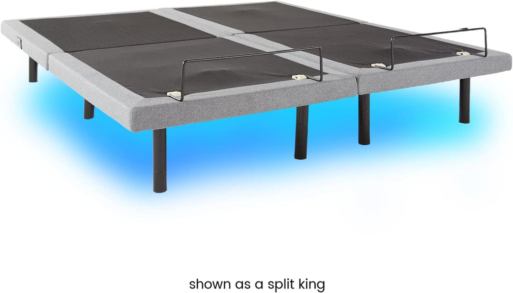 CoreLift + Massage Comfort Lounger, Adjustable Bed Base with Zero Gravity and Anti-Snore, Cal King