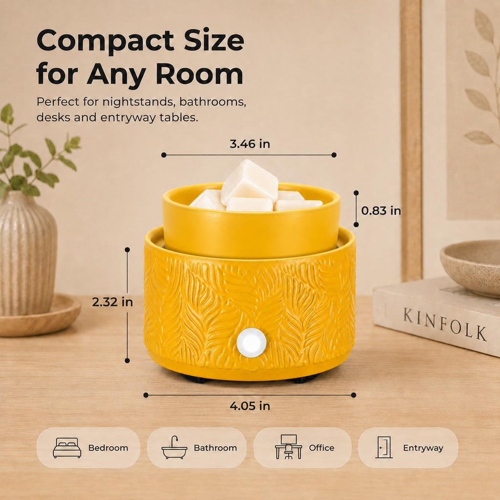 Ceramic Wax Melt Warmer 4-in-1 Electric Scented Candle Wax Burner